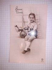 CPA , bonne année , enfant , fox 4789 , 