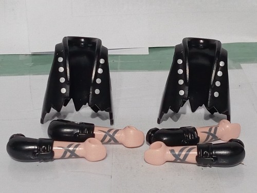 Playmobil gilets noirs - x2,