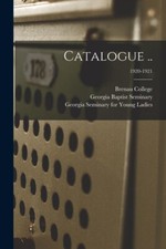Catalogue   ; 1920-1921