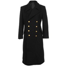 Manteau laine bleu marine - bleu,