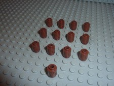 13x Lego RedBrown Brick Round