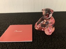 Ourson rose en cristal de