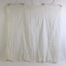 Jupon En Tulle Blanc Brodé Floral Vintage A Besoin D'Une Ceinture