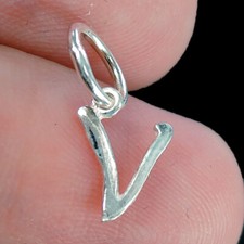 Pendentif breloque initiale en