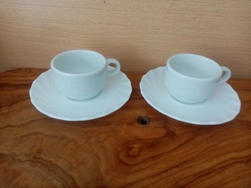 Duo tasses flunch porcelaine - tasses,