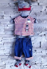 ORCHESTRA - ENSEMBLE 5P BÉBÉ GARÇON TONS LUMINEUX & STYLE PETIT MATELOT 1M