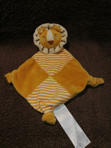 Doudou plat lion grelot