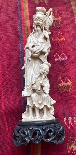 Statuette chinoise pêcheur - chinoise, 43