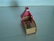 PLAYMOBIL vintage city life berceau / lit bébé marron rose set 5334 de 2010 #1