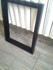 Cadre Caisse américaine en bois,Satinée Noire ,Format Européen 80 x 60 et +