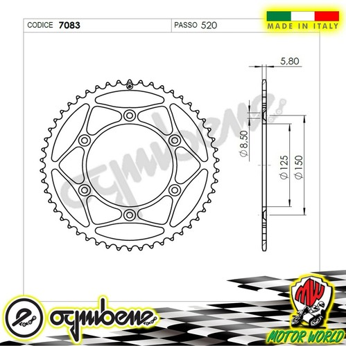 Engrenage dents ergal - 53,