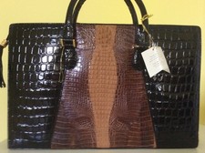 NWT! GENUINE LEATHER CROCODILE
