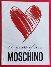 Publicité Presse 40 ans d'Amour MOSCHINO et Parfum GIORGIO ARMANI Cate BLANCHETT