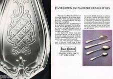 PUBLICITE ADVERTISING 055  1979  JEAN COUZON orfèvre couverts GRAND SIECLE (2p)
