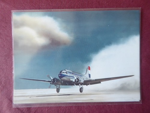 Carte postale aviation klm - postale,