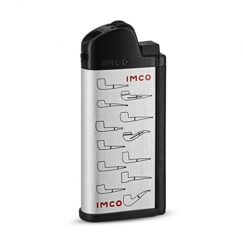 Briquet pipe logo imco argent - briquet,