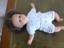 POUPON POUPEE COROLLE CHEVEUX CHATAIN YEUX BLEUS HABIT 2 TENUES D'ORIGINE 28 CM
