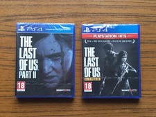 Lot 2 jeux : THE LAST OF US PART II 2 et REMASTERED sur  PS4 - PAL FR - NEUF
