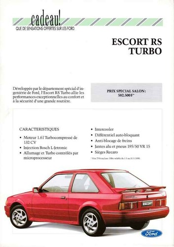 Catalogue brochure ford escort - brochure,