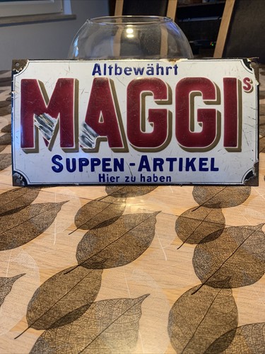 Plaque émaillée maggi petit - maggi,