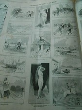 Humour Print 1890  Le salon