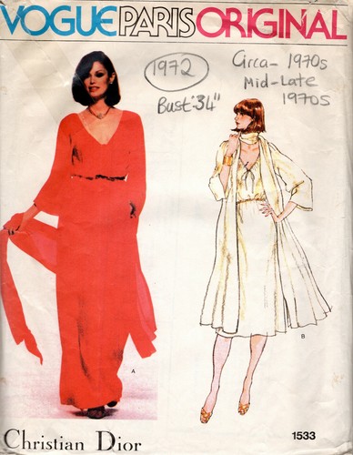 1970s vintage vogue - 1970s, couture