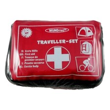 32pcs Trousse de Premiers Secours Soins PM Rouge First Aid Kit Camping Rando