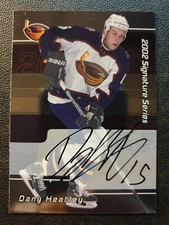 2001-02 BAP série signature autographes 226 Dany Heatley
