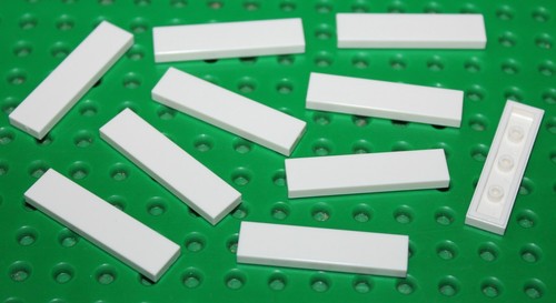 Lego white tile - x, ref