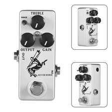 Pédale d'effet guitare cheval métal overdrive pédale coque 3,7 * 1,5 * 1,3 po