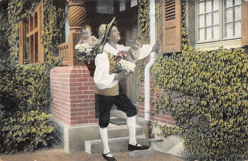 Cpa fantaisie figurant des - fantaisie,