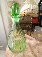 RARE GRAND FLACON VERT VIDE