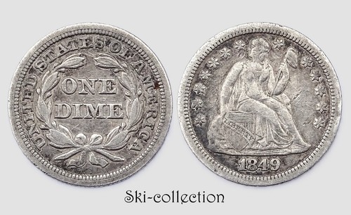 Cents one dime 1849 - dime,