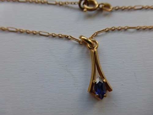 Collier neuf plaqué jaune - neuf,