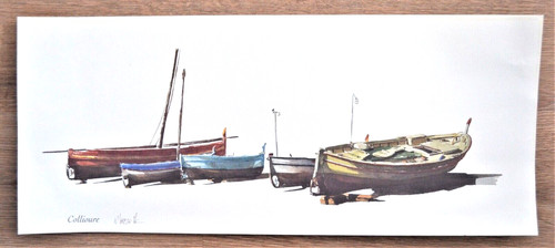 Aquarelle collioure - "collioure, /