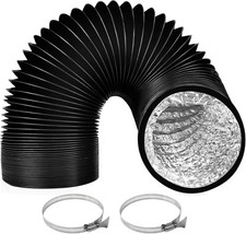 Noir Tuyau d'évacuation 150 mm x 3 m Tuyau D'évacuation D'air Gaine Ventilation 