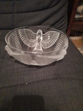 Tres Belle Coupe En Cristal Décor Oiseaux Probablement JG Durand