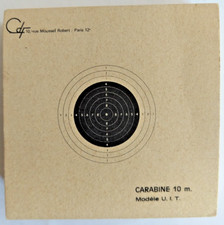 Lot de 54 Cibles en carton pour Carabine 10 m. Modèle U. I. T. Tir ; Loisir  ..