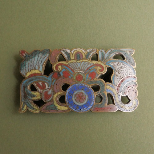 Boucle émaux cloisonnés - boucle,