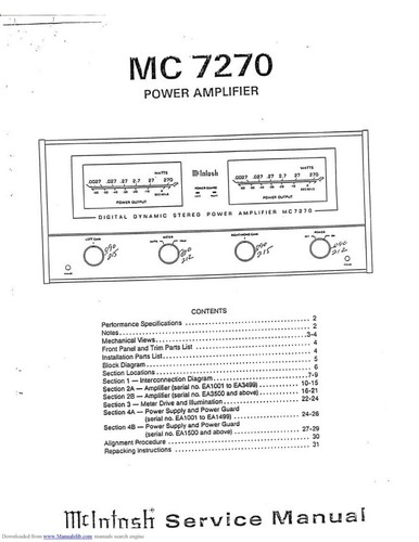 Service manuel instructions - service,