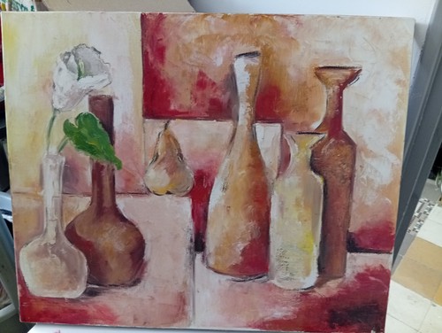 Tableau acrylique sur toile - tableau,
