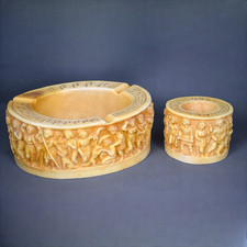 Ancien cendrier et briquet de