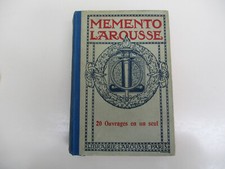 Memento Larousse. 20 ouvrages en un seul. 1927 - Paris