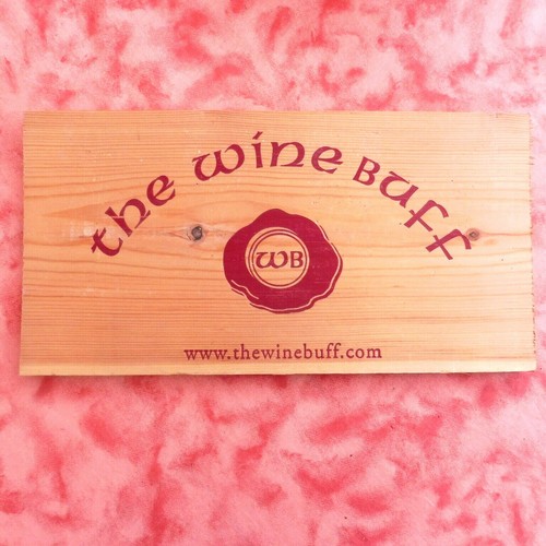 Plaque bois caisse a vin - bois, de