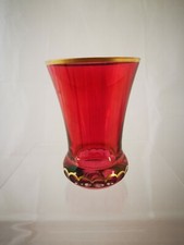 Tasse biedermeier rouge or - tasse, rouge-or