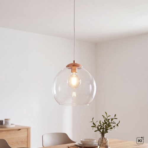 Lampe suspendue ronde - lampe, en