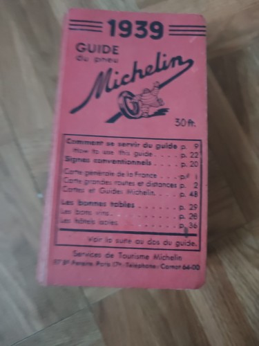 Guide michelin 1939 - guide,