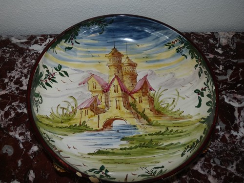 Superbe très rare ancien plat