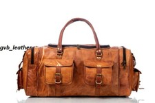 Sac voyage vintage cuir - de, en