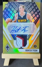2023-24 Panini Phoenix Gold RPA Rookie Patch Auto /35 - Hunter Tyson / Nuggets